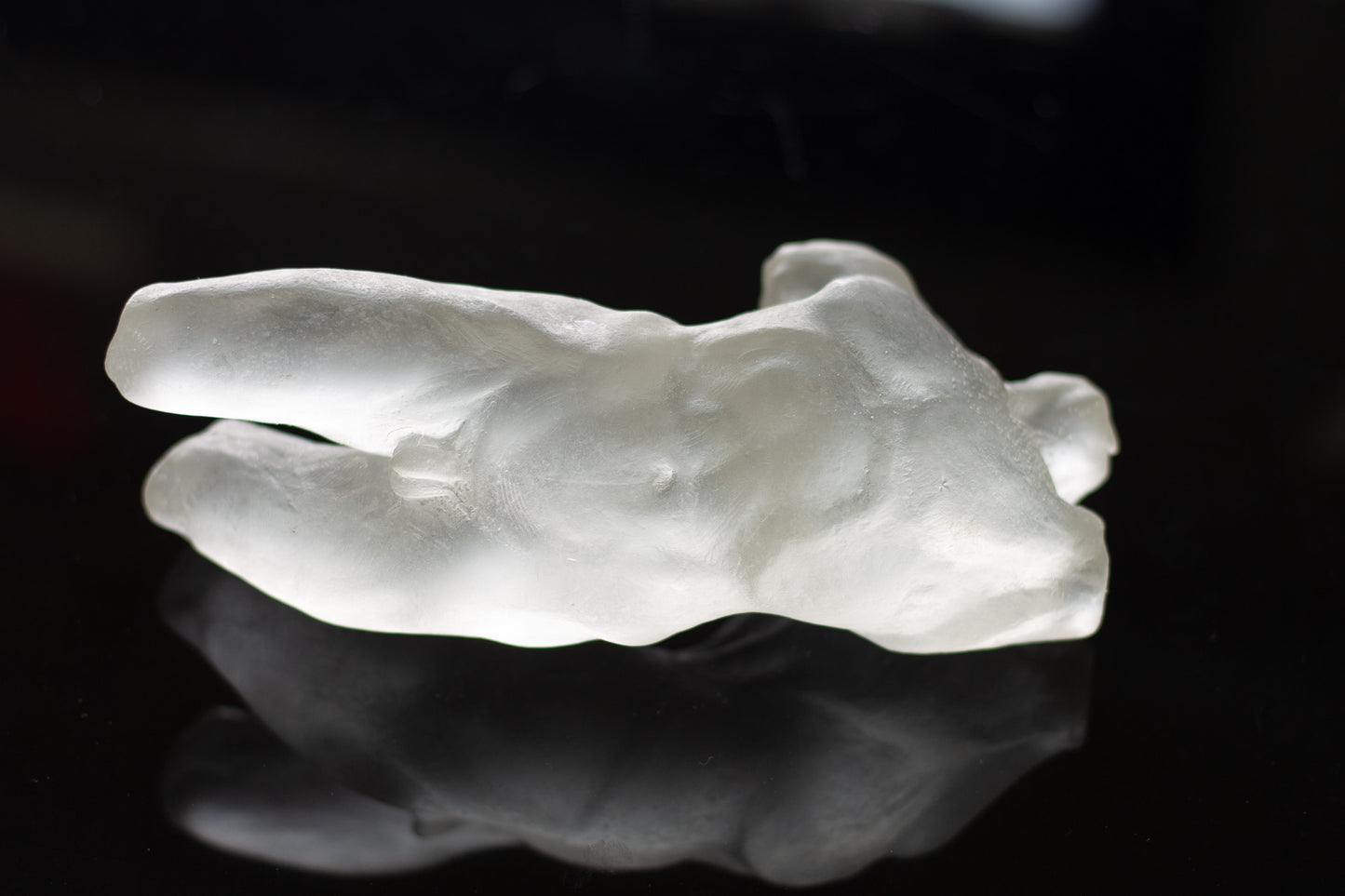MALE TORSO SCULPTURE - Clear Resin