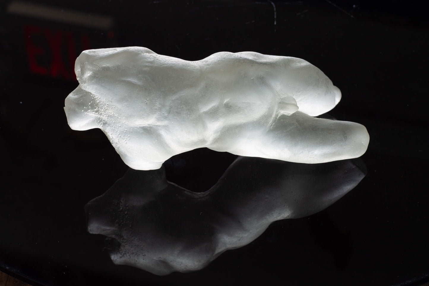 MALE TORSO SCULPTURE - Clear Resin